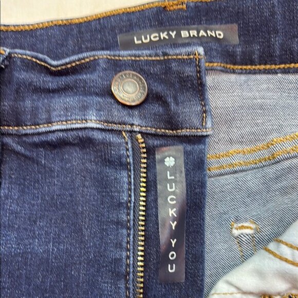 Lucky Brand Women's Skinny Fit Ankle Jeans in Dark Blue Wash - Picture 4 of 10